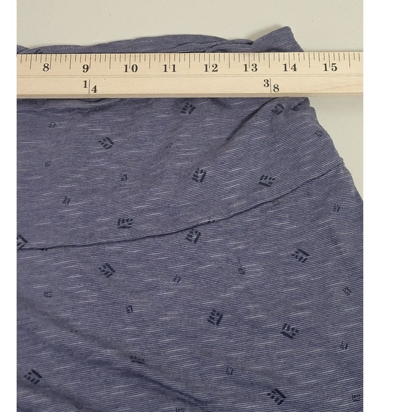 TOAD&CO Chaka Skirt Medium Blue Printed Tencel Organic Cotton Blend Skirt - Picture 7 of 9